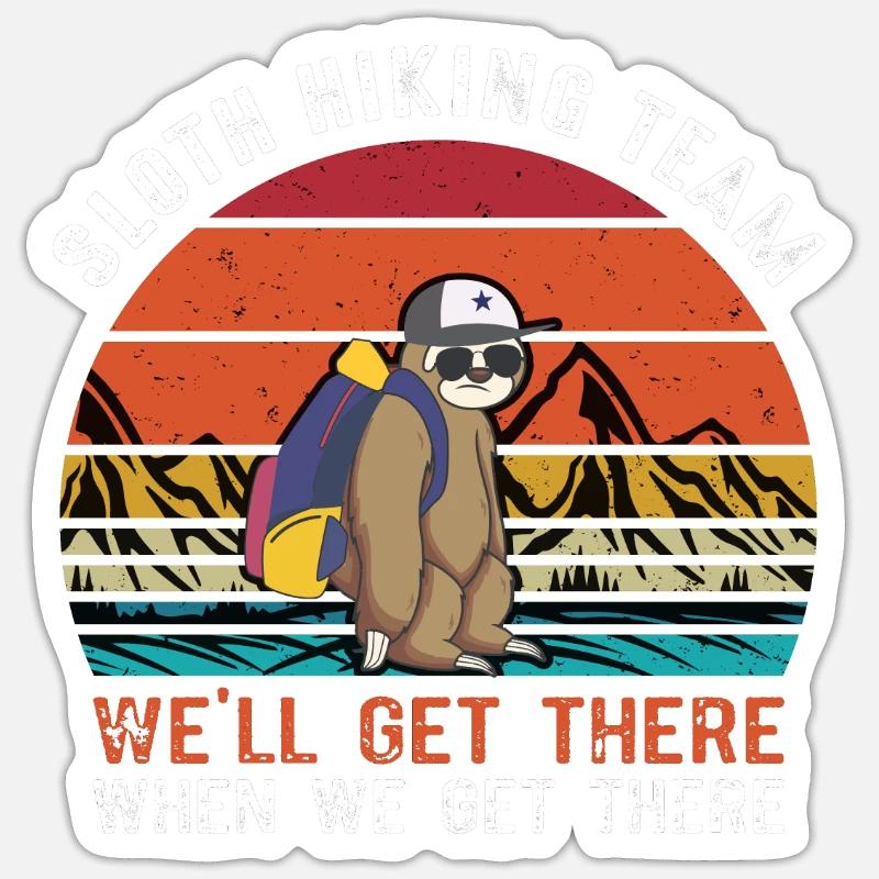 Sloth - Sticker size S (10 x 10 cm) - white matte