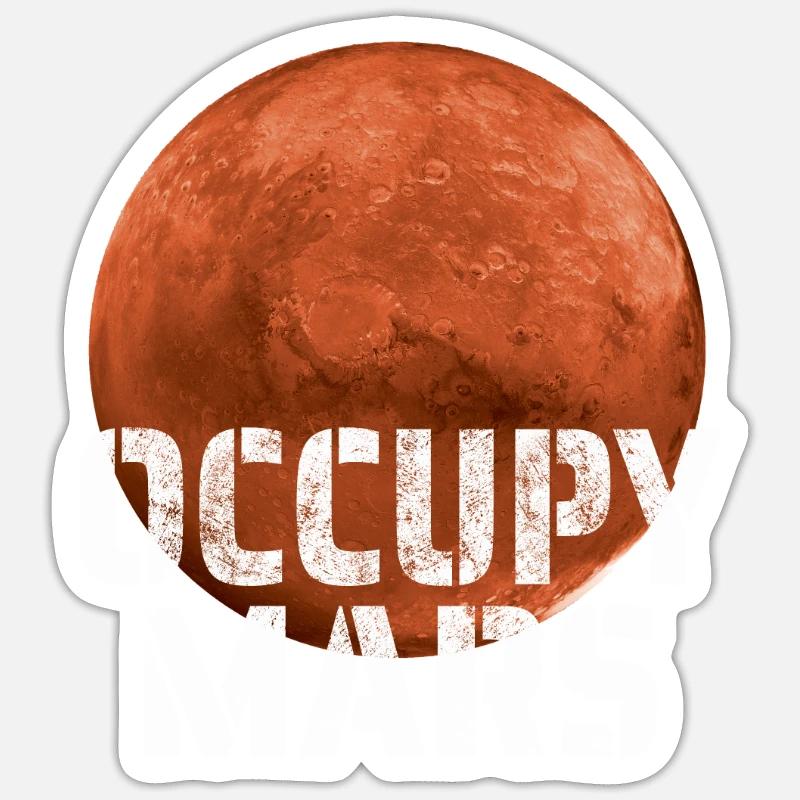 Occupy Mars Mission to Mars Space Explorer Sticker size S (10 x 10 cm)