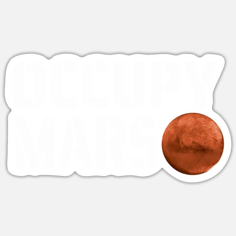 Occupy Mars Mission to Mars Space Explorer Sticker size S (10 x 10 cm)