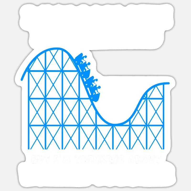 Roller coaster Sticker size S (10 x 10 cm)