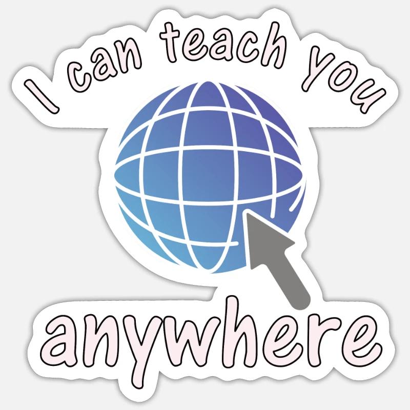Teacher Virtual Teacher Webinar Learning Sticker size S (10 x 10 cm)