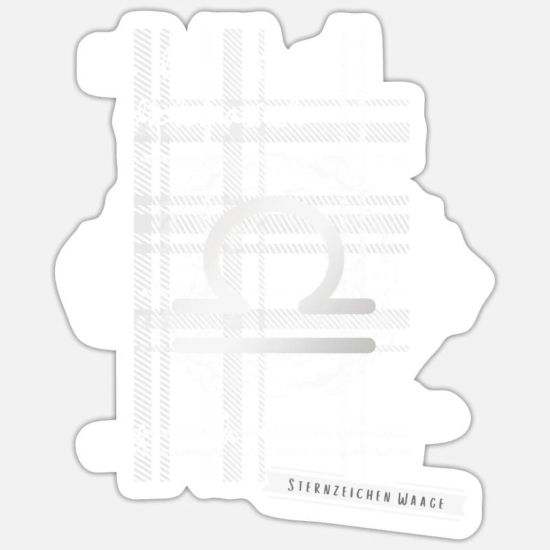 Libra saying - Sticker size S (10 x 10 cm) - white matte