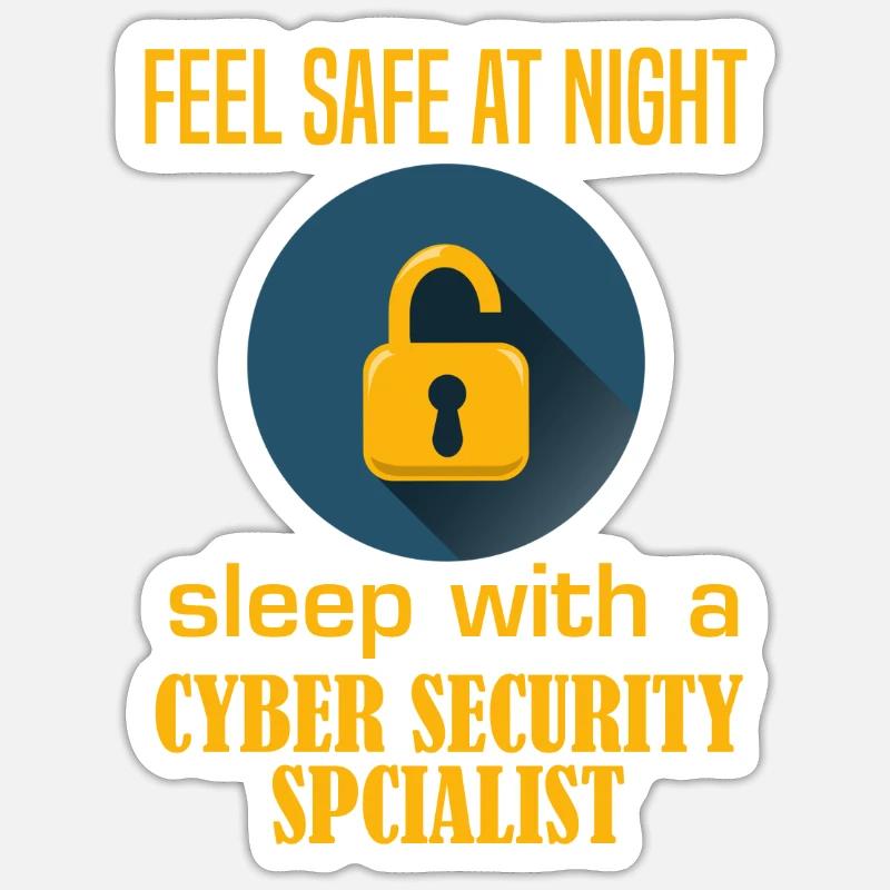 IT-Sicherheit Programmierer Computer Cyber Tech Ha Sticker Größe S (10 x 10 cm)