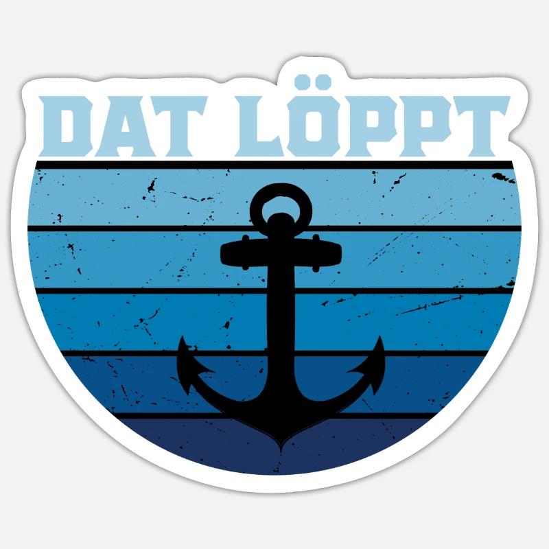 DAT LÖPPT DESIGN - Sticker taille S (10 x 10 cm) - blanc mat