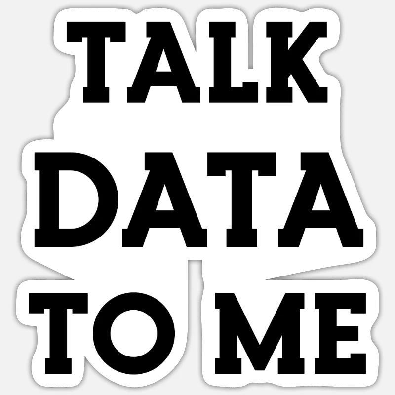 Data Science Statistics Data Scientist - Sticker size S (10 x 10 cm) - white matte