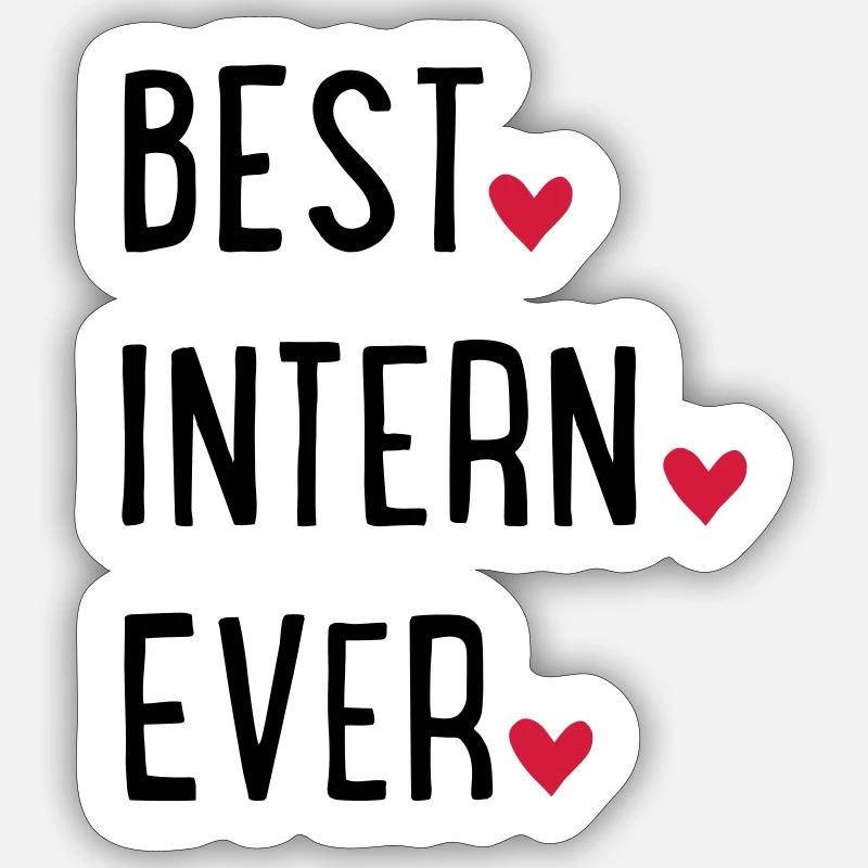 Intern Sticker size S (10 x 10 cm)
