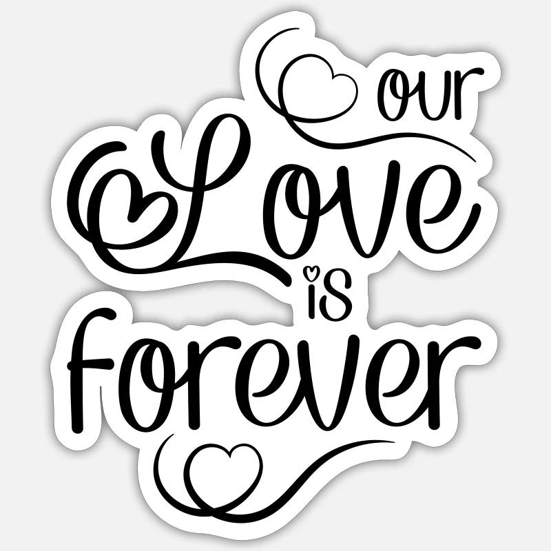 Love - Sticker taille S (10 x 10 cm) - blanc mat