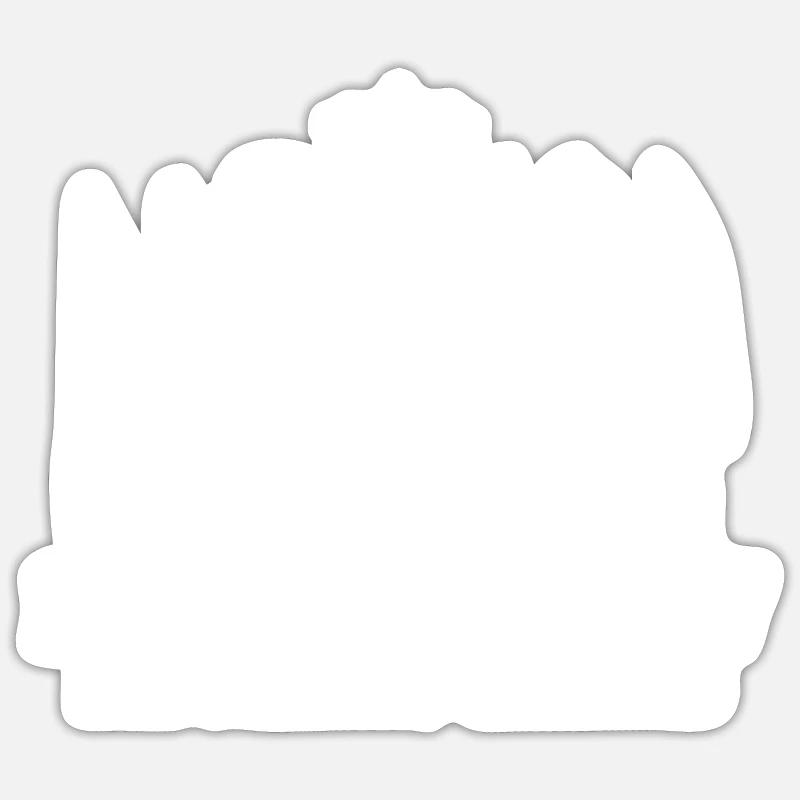 funny chef outfit chef chef gift - Sticker size S (10 x 10 cm) - white matte