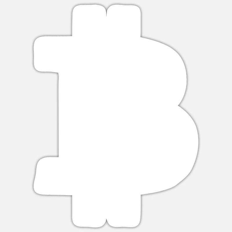 Bitcoin Logo Symbol Muster Pattern Sticker Größe S (10 x 10 cm)