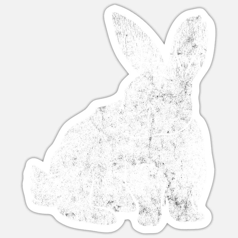 Rabbit Sticker size S (10 x 10 cm)