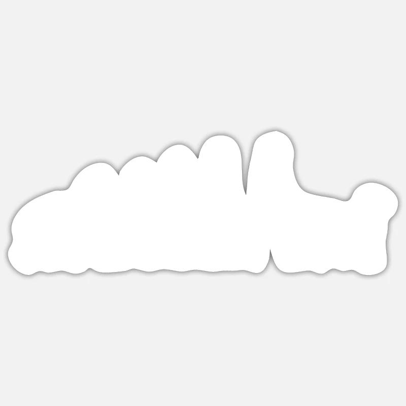 Deutsch Drahthaar Evolution Drahthaar Geschenk - Sticker Größe S (10 x 10 cm) - Mattweiß