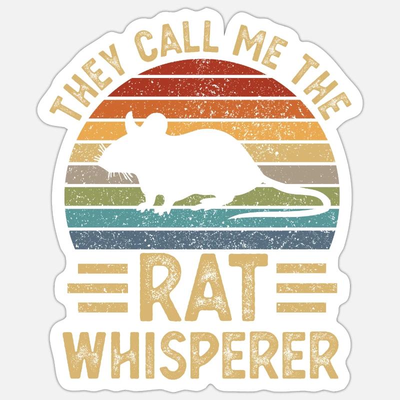 Rat rats - Sticker size S (10 x 10 cm) - white matte