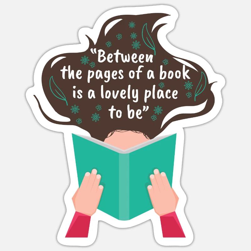 Read - Sticker size S (10 x 10 cm) - white matte