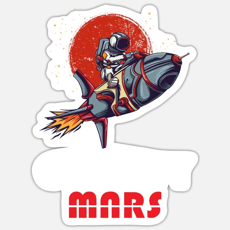 Occupy Mars - Space Exploration Mars Sticker size S (10 x 10 cm)