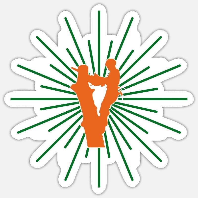 Baumpflege Baumfäller Baumkletterer Geschenkidee Sticker Größe S (10 x 10 cm)