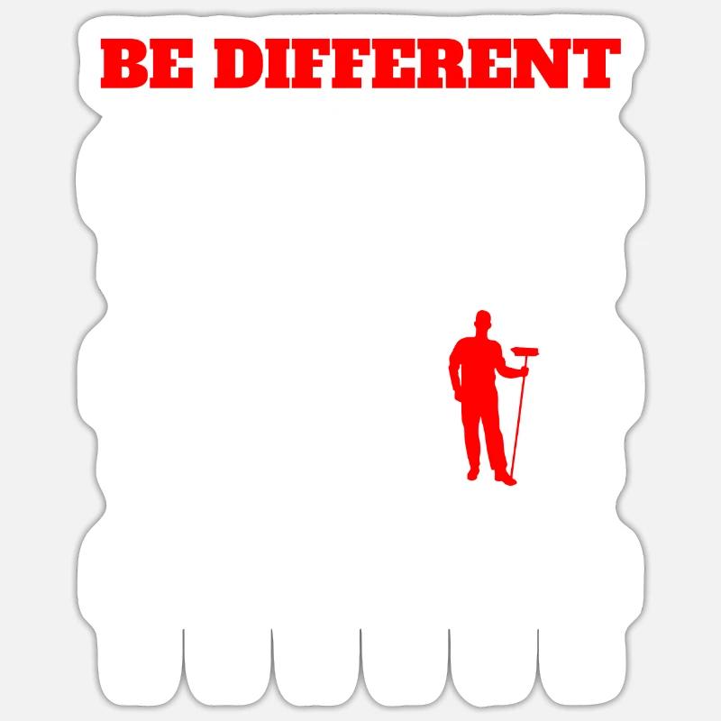 Be different Be a cleaner Sticker size S (10 x 10 cm)