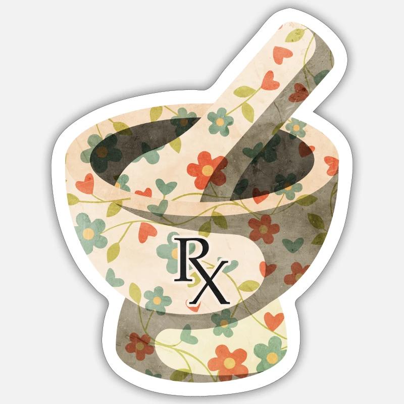 pharmacist - Sticker size S (10 x 10 cm) - white matte