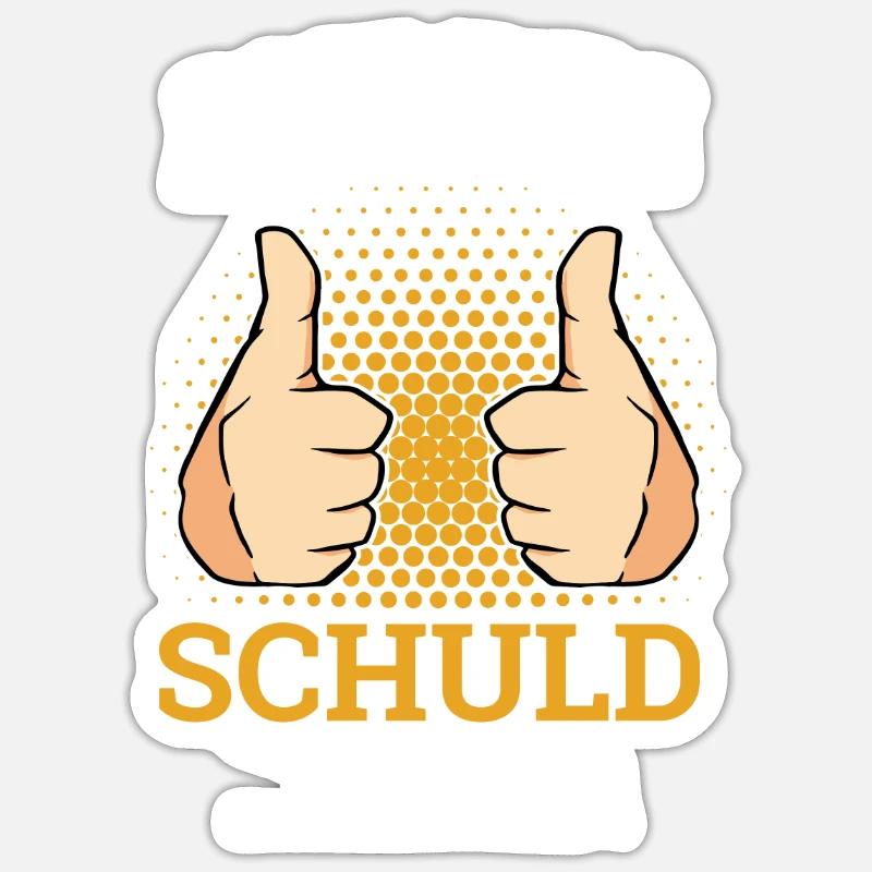 Ich Bin Schuld Immer Sarkasmus Mitarbeiter Sticker Größe S (10 x 10 cm)