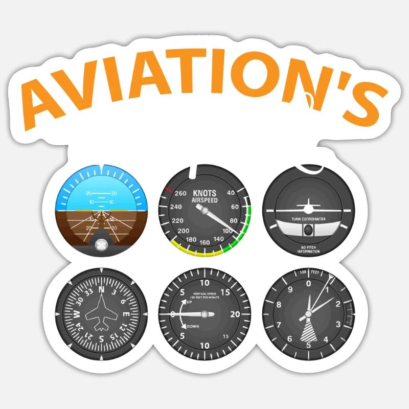 AVIATION Aircraft Pilot Passenger Airplanes Design Sticker size S (10 x 10 cm)