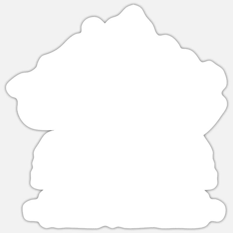 Climbing Rock Climbing Mountains - Sticker size S (10 x 10 cm) - white matte