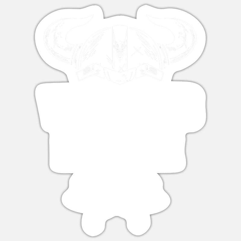 Wikinger Modus Sticker Größe S (10 x 10 cm)