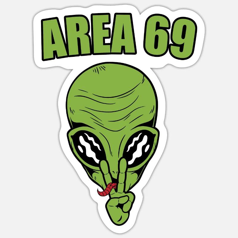 Zone 69 - Sticker taille S (10 x 10 cm) - blanc mat