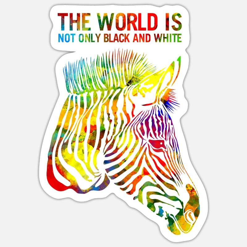 Zebra Sticker Größe S (10 x 10 cm)