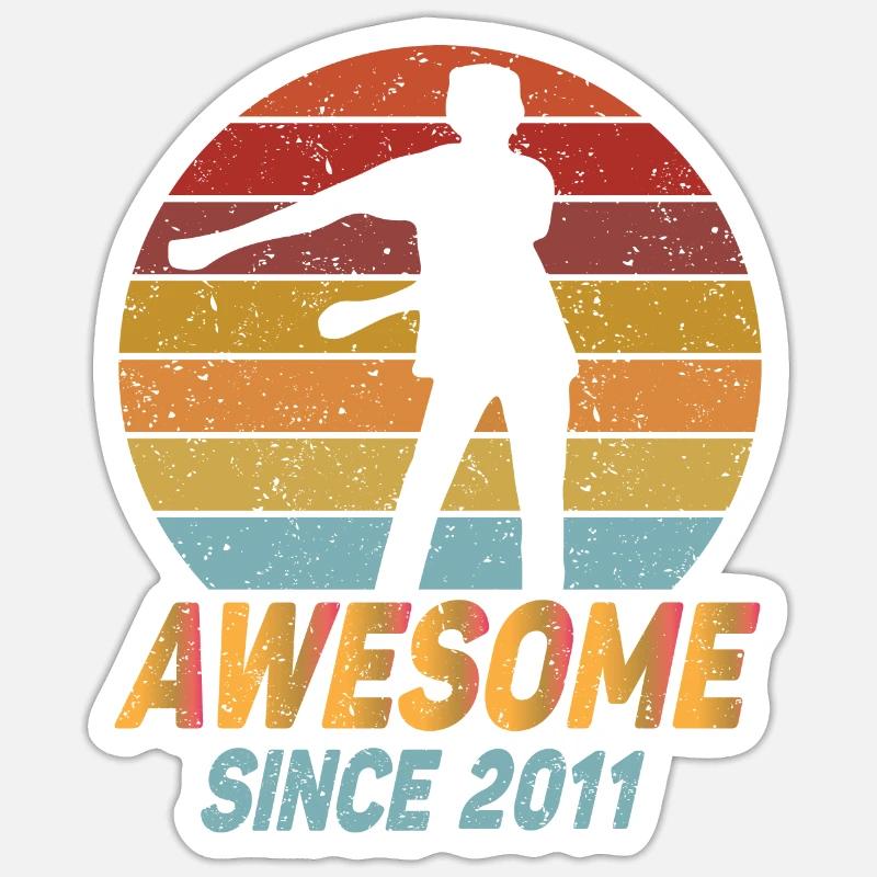 Awesome Since 2011 Sticker size S (10 x 10 cm)