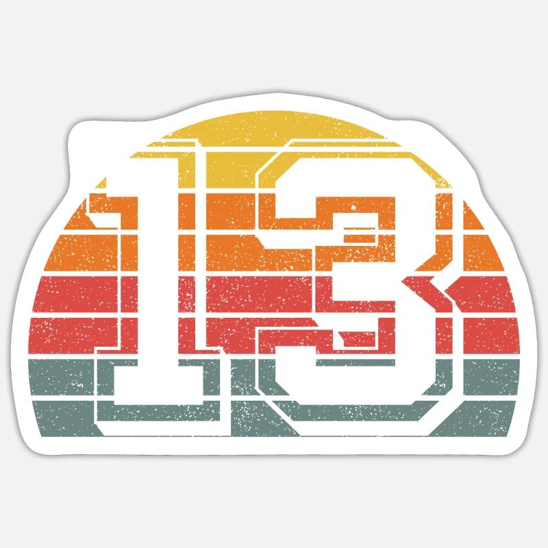 13 - Sticker taille S (10 x 10 cm) - blanc mat