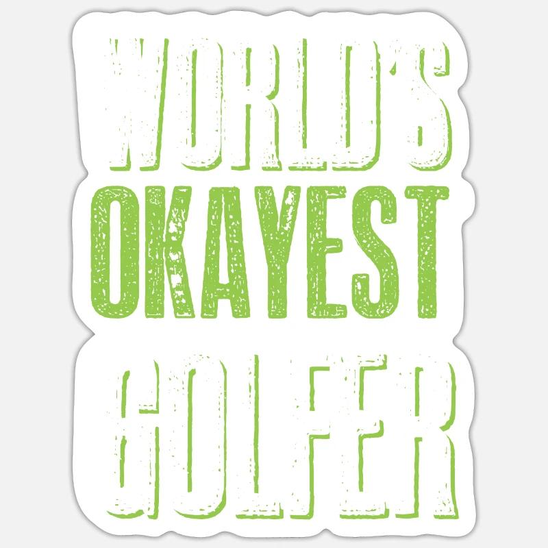 golf golfer Sticker size S (10 x 10 cm)