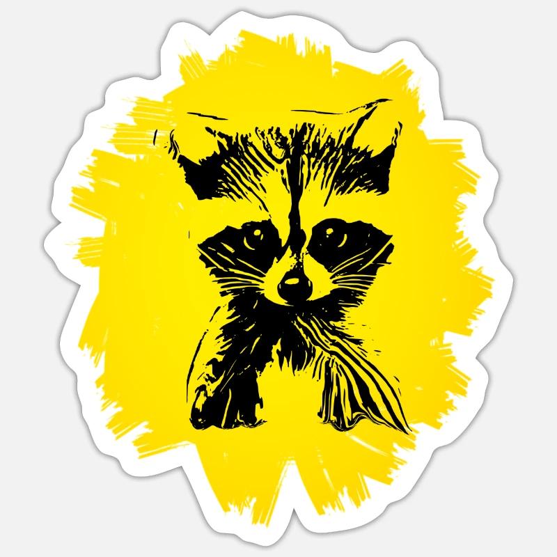 Rat de lavage - Sticker taille S (10 x 10 cm) - blanc mat