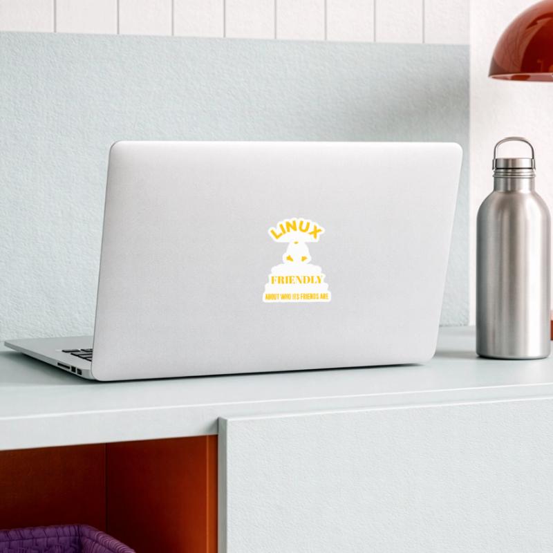 Linux Geek Coding Programmeur Nerd Sticker taille S (10 x 10 cm)