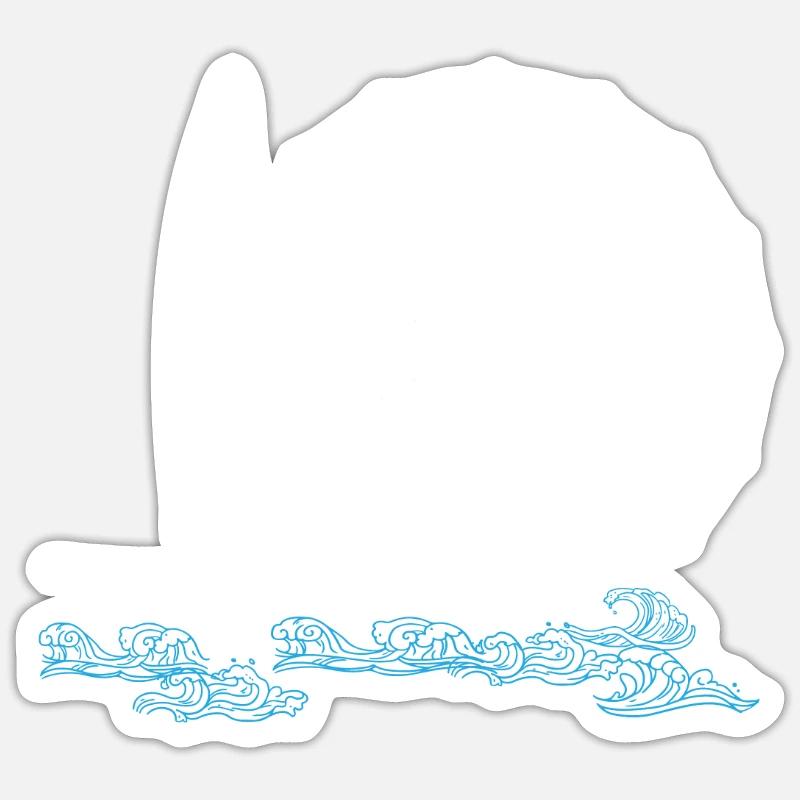 Catamaran Voile Double Coque Bi-Coque - Sticker taille S (10 x 10 cm) - blanc mat
