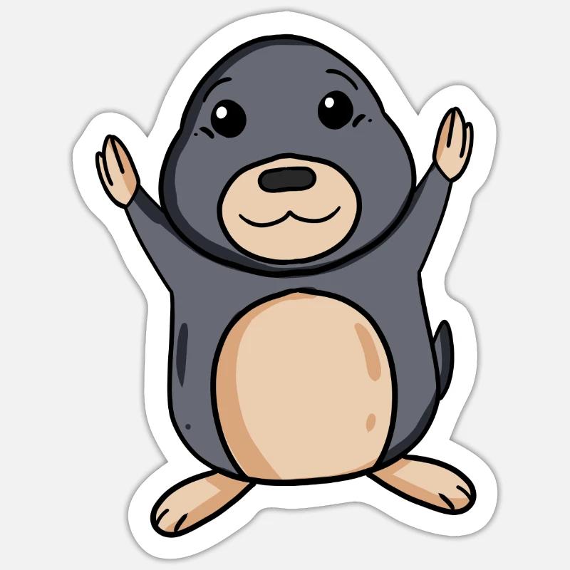 mole Sticker size S (10 x 10 cm)