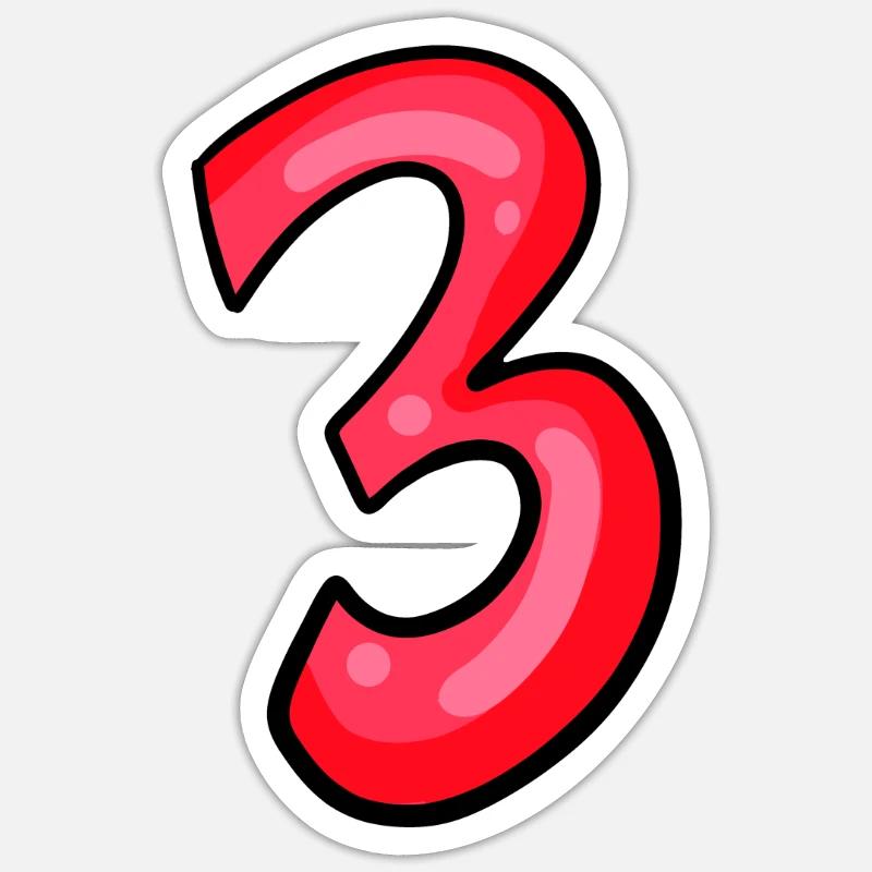 3 Sticker taille S (10 x 10 cm)