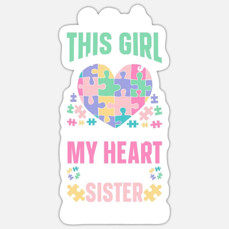 Autisme Conscience Sticker taille S (10 x 10 cm)