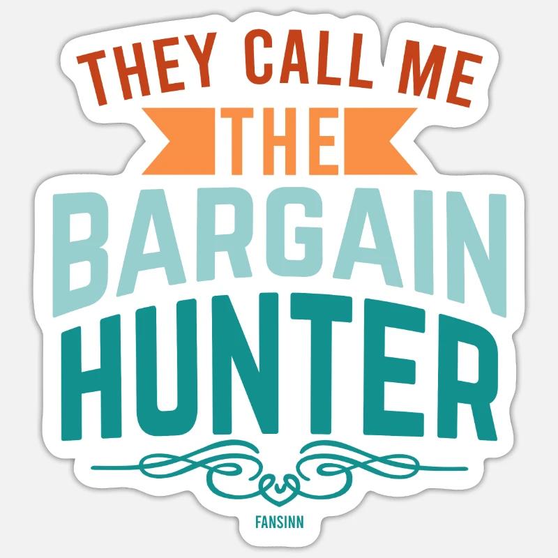bargain - Sticker size S (10 x 10 cm) - white matte