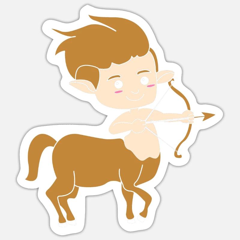 Centaur - Sticker size S (10 x 10 cm) - white matte