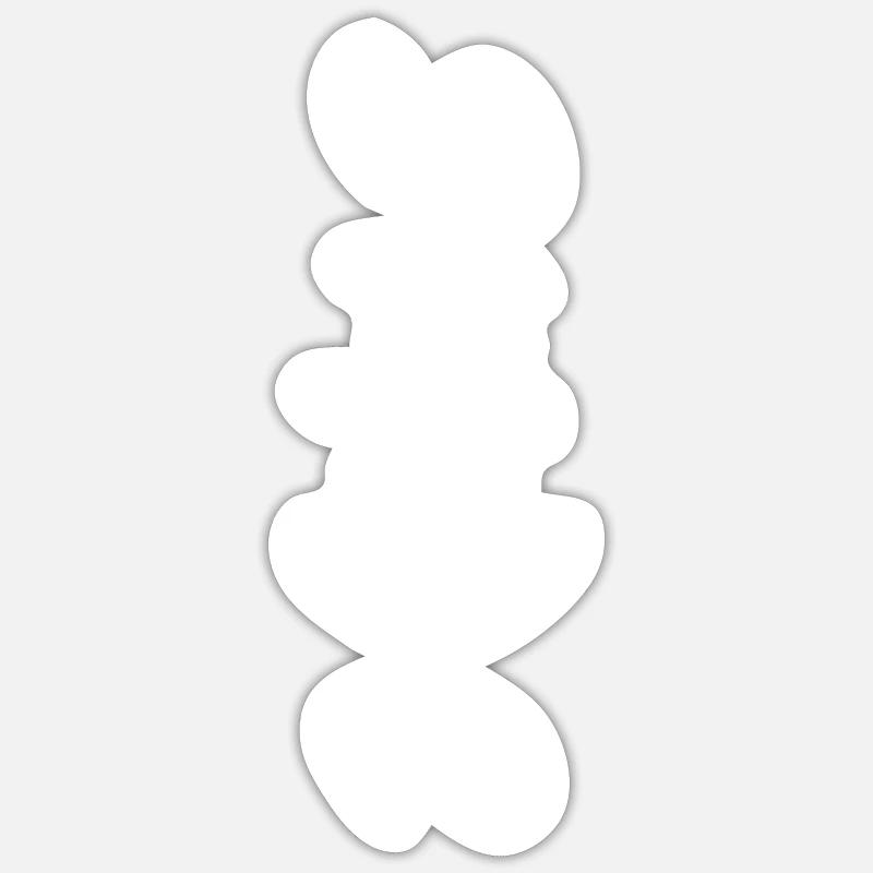 Sorriso sorriso - Sticker formato S (10 x 10 cm) - bianco opaco