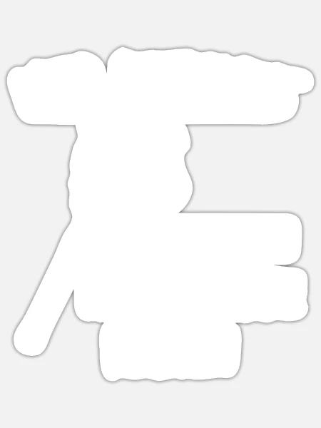 Mir reichts ich geh Hobby horse reiten - Sticker Größe S (10 x 10 cm) - Mattweiß