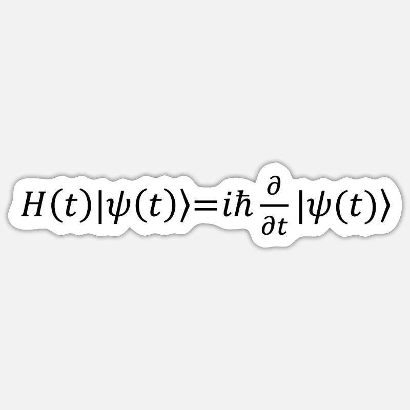 Schrödinger Equation Physicist Gift Physics Sticker size S (10 x 10 cm)