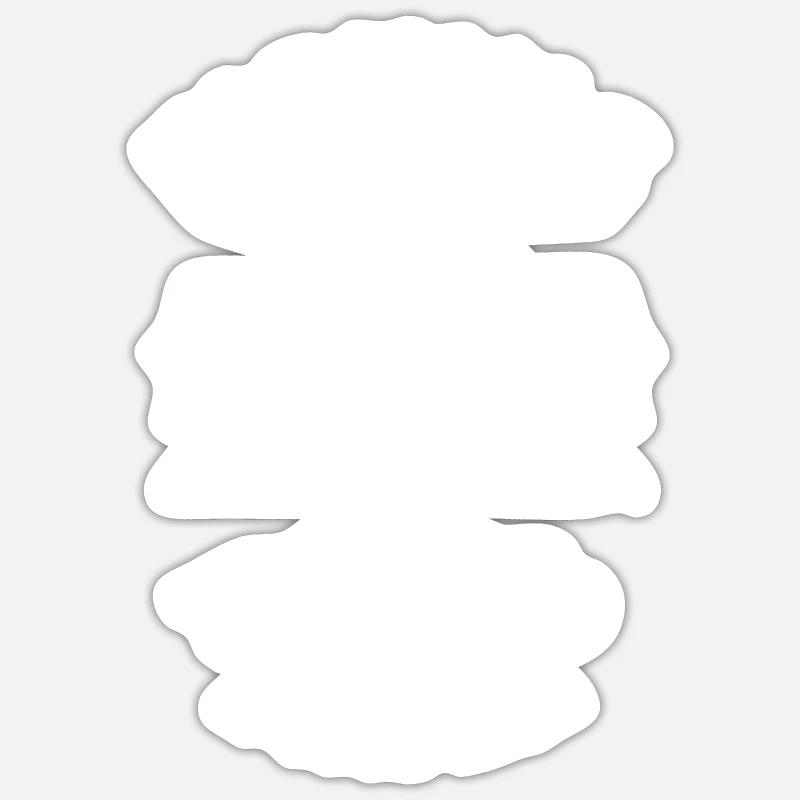 Eisfischen Angeln Eisfischer Eisfisch - Sticker Größe S (10 x 10 cm) - Mattweiß