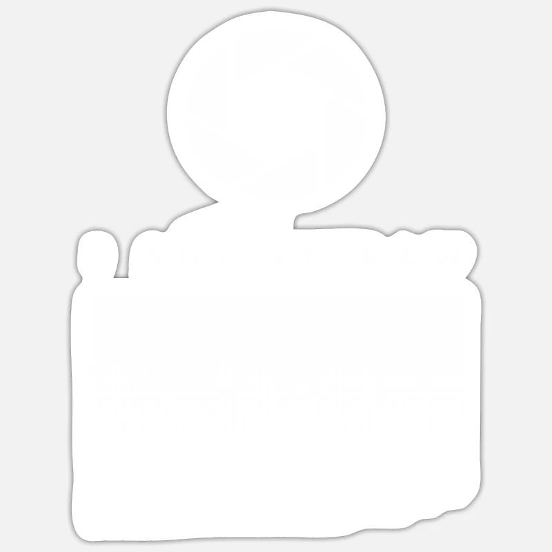 I shoot raw photographe caméra objective conception Sticker taille S (10 x 10 cm)