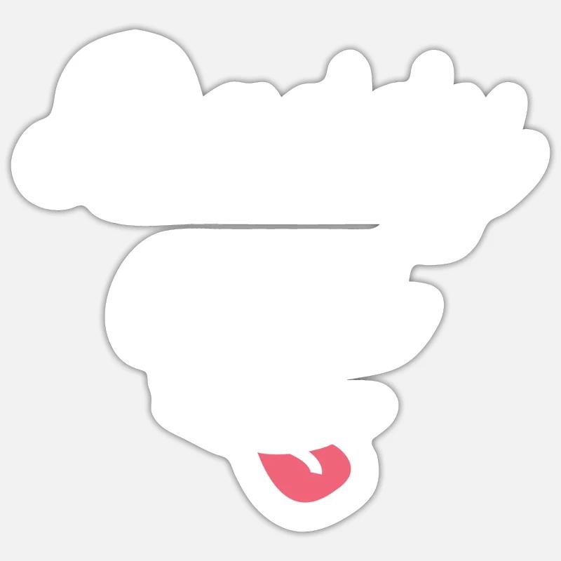 DADDY COOL ZIEHT DIE SPRACHE Geschenk-Idee Humor Sticker Größe S (10 x 10 cm)