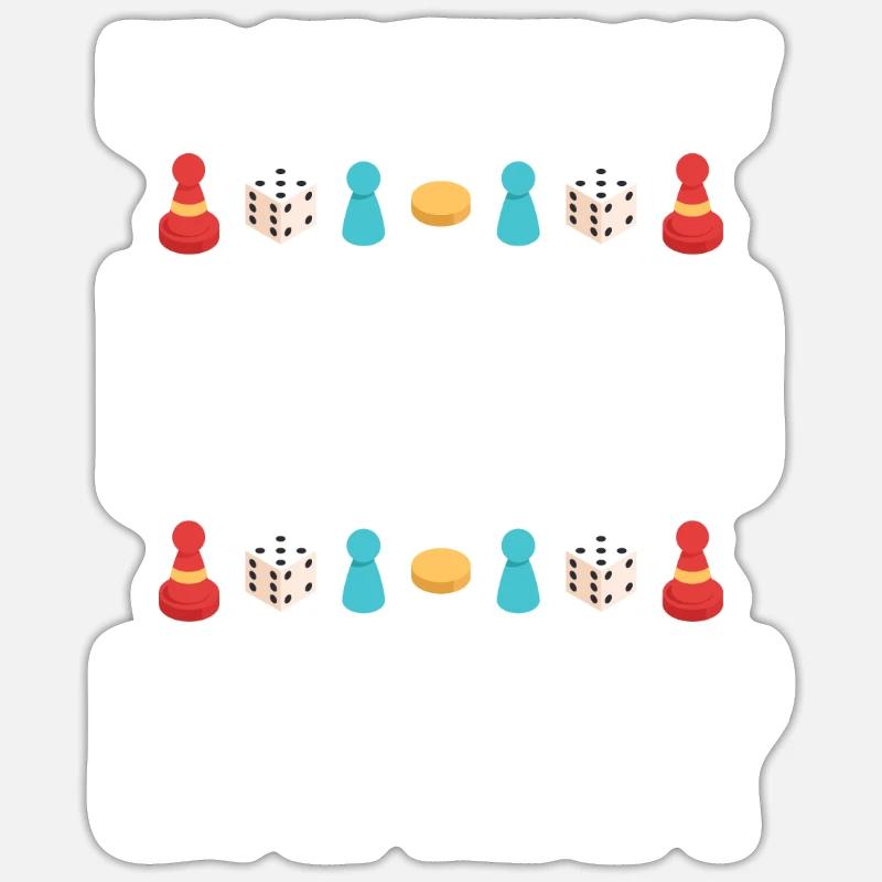 Board Game Board Game Player Board Game Gift Sticker size S (10 x 10 cm)