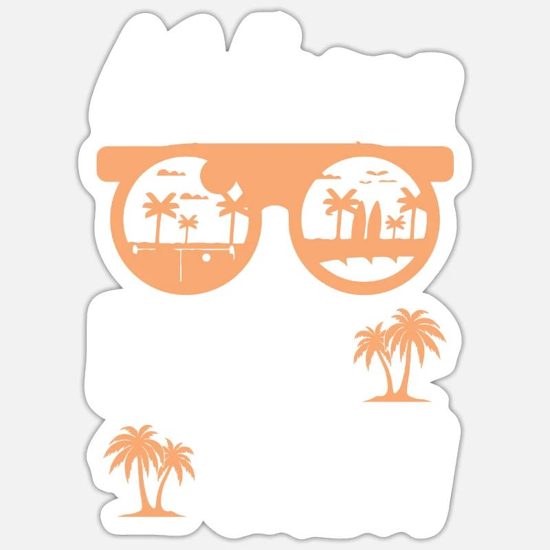 Mallorca Party Crew - Sticker taille S (10 x 10 cm) - blanc mat