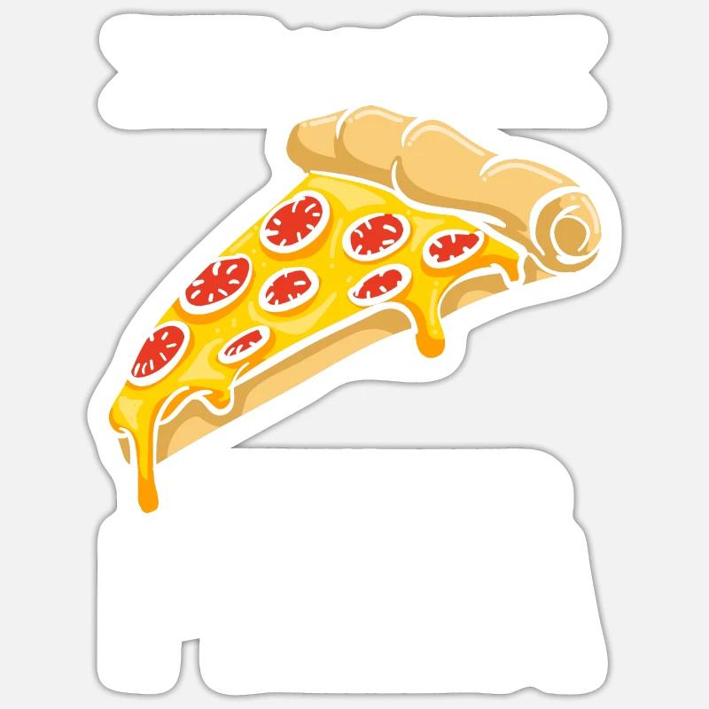 Pizza Pizzas Pizza Lovers Gift - Sticker size S (10 x 10 cm) - white matte