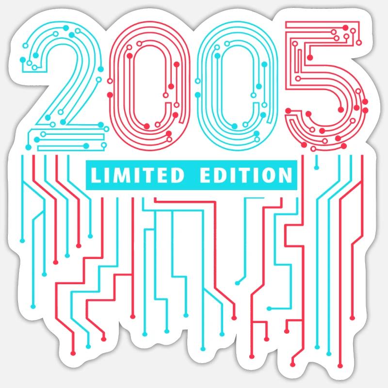 2005 Limited Edition - Sticker taille S (10 x 10 cm) - blanc mat