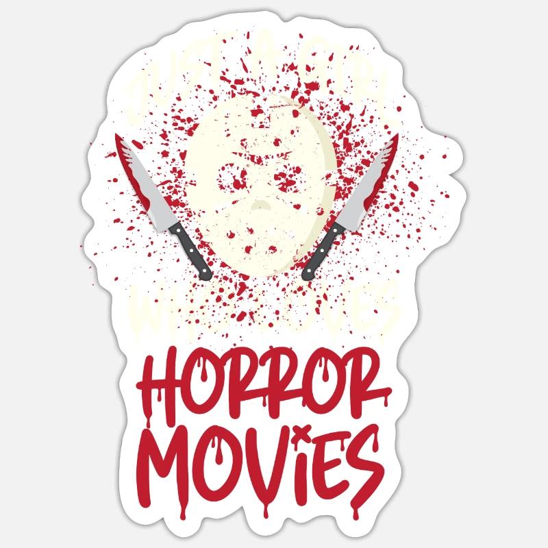 Horror horror film Sticker size S (10 x 10 cm)
