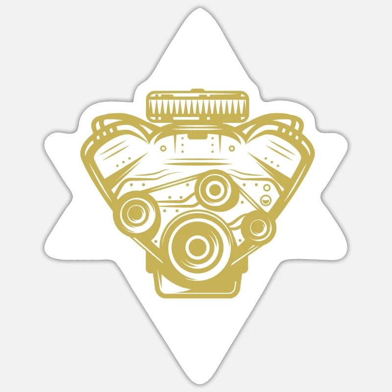 Engine - engine - Mechanic - Garage Sticker size S (10 x 10 cm)